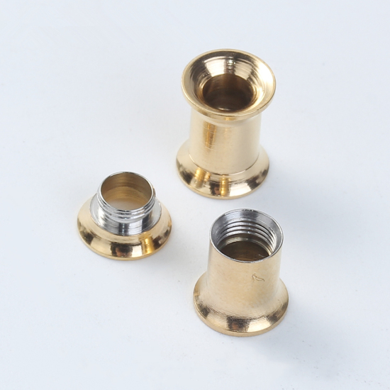 Immagine di Acciaio Inossidabile Espansore per barella auricolare Tono Argento Bobina 22mm x 10mm, 1 Pz
