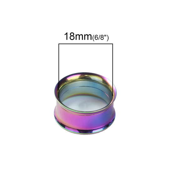 Immagine di Acciaio Inossidabile Espansore per barella auricolare Multicolore Bobina 18mm x 11mm, 1 Pz