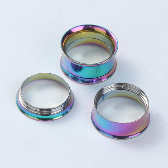 Immagine di Acciaio Inossidabile Espansore per barella auricolare Multicolore Bobina 18mm x 11mm, 1 Pz