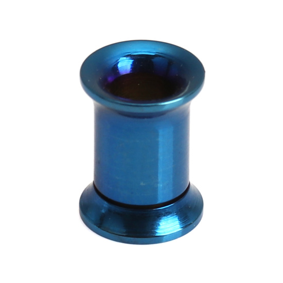 Immagine di Acciaio Inossidabile Espansore per barella auricolare Blu Cilindrico 10mm x 8mm, 1 Pz