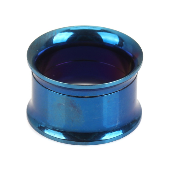 Immagine di Acciaio Inossidabile Espansore per barella auricolare Blu Cilindrico 18mm x 11mm, 1 Pz