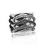 Imagen de Fianza bufanda Zamak de Cilíndrico (Apta ss6 Pointed Negro Rhinestone) Plata Antigua , Punto 26mm x 22mm, 3 Unidades