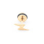 Immagine di Acciaio Inossidabile Orecchini a Perno Oro Placcato Lampo 11mm x 6mm, Posta / Filo Dimensione: (17 misura), 1 Pz