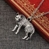 Picture of Wolf Necklace Antique Silver Color 52cm(20 4/8") long, 1 Piece