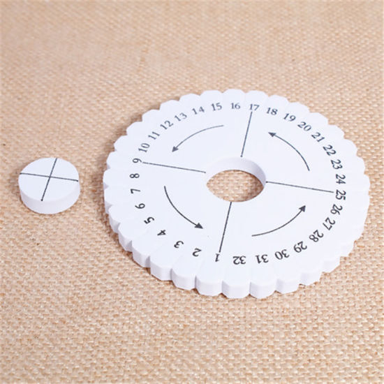 Picture of Foam Braiding Disc Square White 10.2cm(4") x 10.2cm(4") long, 1 Piece