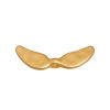 Picture of Zinc Based Alloy Spacer Beads Dragonfly Animal Matt Gold Wing 35mm x 13mm, Hole: Approx 2.7mm, 2 PCs