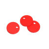 Picture of Wood Charms Round Red 26mm(1") Dia, 50 PCs