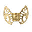 Picture of Zinc Based Alloy Spacer Beads Butterfly Animal Gold Plated Wing 30mm x 22mm, Hole: Approx 2.3mm, 3 PCs