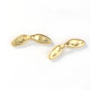Picture of Zinc Based Alloy Hammered Spacer Beads Dragonfly Animal Matt Gold Wing 29mm x 8mm, Hole: Approx 2.6mm, 3 PCs