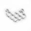 Imagen de Zamak Conectores Panal Tono de Plata Hueco 23mm x 15mm, 10 Unidades