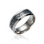Picture of Titanium Steel Unadjustable Rings Silver Round Dragon 22.2mm(US Size 13), 1 Piece