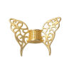 Picture of Zinc Based Alloy Spacer Beads Butterfly Wing Gold Plated Filigree 47mm x 36mm, Hole: Approx 3.7mm, 2 PCs