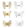 Picture of Zinc Based Alloy Spacer Beads Butterfly Wing Gold Plated Filigree 47mm x 36mm, Hole: Approx 3.7mm, 2 PCs