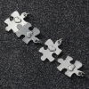 Bild von Zinklegierung Puzzle Charms Herz Antiksilber 27mm x 15mm, 10 Stück