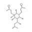 Picture of Zinc Based Alloy Molecule Chemistry Science Connectors Humulone Silver Tone 33mm x 26mm, 5 PCs