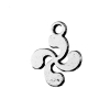 Picture of 100 PCs Zinc Based Alloy Charms Antique Silver Color Windmill 16mm x 13mm