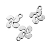 Picture of 100 PCs Zinc Based Alloy Charms Antique Silver Color Windmill 16mm x 13mm