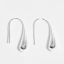 Picture of 1 Pair Stylish Simple Silver Plated Brass Drop Ear Wire Hook Earrings For Women Gift 29mm x 6mm, Post/ Wire Size: 1mm(18 gauge)