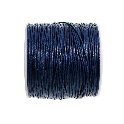 Изображение Хлопок ювелирные изделия Дратва Темно-синий 1мм, 1 Рулон (Примерно 70 M/Рулон)