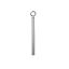 Image de Breloque en 304 Acier Inoxydable Rectangle Argent Mat 23mm x 3mm, 10 Pcs