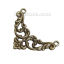 Picture of Zinc Based Alloy Connectors Triangle Antique Bronze Filigree 38mm x 27mm, 4 PCs