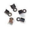 Picture of Iron Based Alloy Cord End Caps Rectangle Antique Copper (Fits 3mm Cord) 8mm x 4mm, 1000 PCs