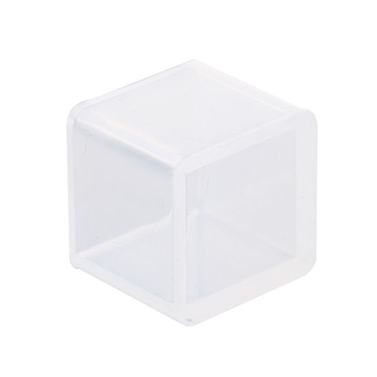 Picture of Silicone Resin Mold For Jewelry Making Square White 4.1cm(1 5/8") x 4.1cm(1 5/8"), 1 Piece