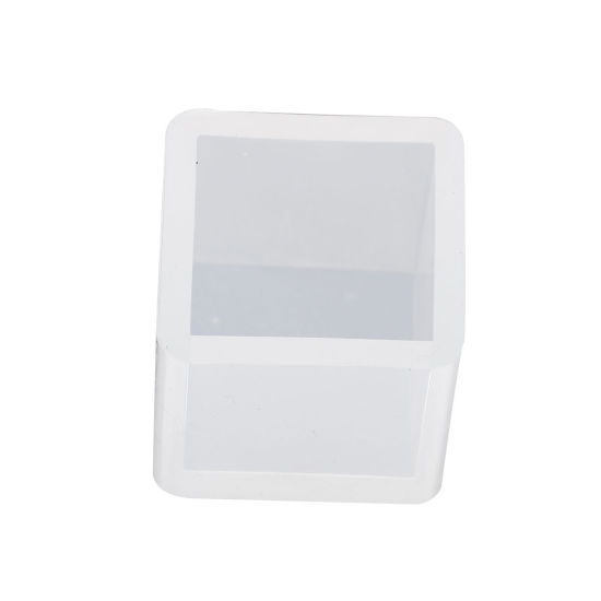 Picture of Silicone Resin Mold For Jewelry Making Square White 25mm(1") x 25mm(1"), 1 Piece