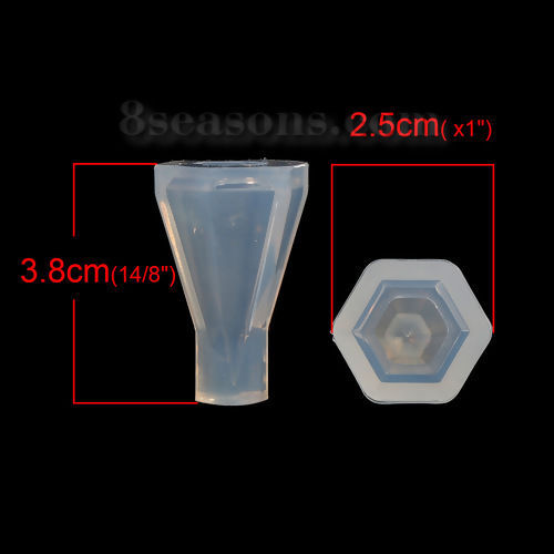 Imagen de Silicona Molde Cono Blanco 39mm x 25mm, 1 Unidad