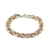 Picture of Stainless Steel Bracelets Gold Plated & Silver Tone Silver Tone 23cm(9") long, 1 Piece