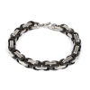 Picture of Stainless Steel Bracelets Gold Plated & Silver Tone Silver Tone 23cm(9") long, 1 Piece