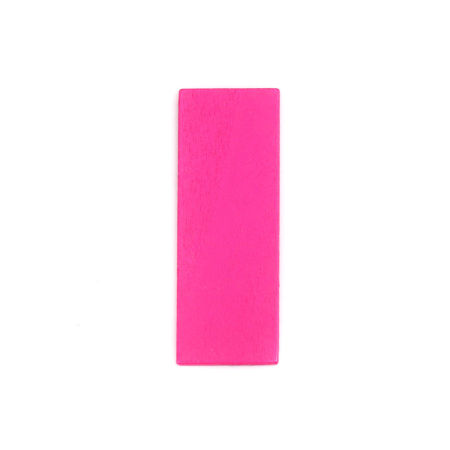 Three-ply board Embellishments Scrapbooking Rectangle Pink 52mm(2") x 19mm( 6/8"), 30 PCs