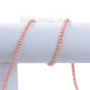 Picture of Glass Beads Round Orange Pink Imitation Pearl About 5mm - 4mm Dia, Hole: Approx 0.7mm, 84.5cm long, 3 Strands (Approx 229 PCs/Strand)