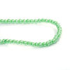 Picture of Glass Beads Round Orange Pink Imitation Pearl About 5mm - 4mm Dia, Hole: Approx 0.7mm, 84.5cm long, 3 Strands (Approx 229 PCs/Strand)