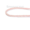 Picture of Glass Beads Round Pink Imitation Pearl About 5mm - 4mm Dia, Hole: Approx 0.7mm, 81.5cm long, 3 Strands (Approx 220 PCs/Strand)