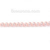 Picture of Glass Beads Round Pink Imitation Pearl About 5mm - 4mm Dia, Hole: Approx 0.7mm, 81.5cm long, 3 Strands (Approx 220 PCs/Strand)