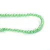 Picture of Glass Beads Round Dark Green Imitation Pearl About 5mm - 4mm Dia, Hole: Approx 0.7mm, 82cm long, 3 Strands (Approx 222 PCs/Strand)