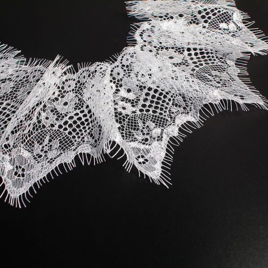 Изображение 1 Piece Polyamide Nylon Lace Trim White 300cm x 10cm