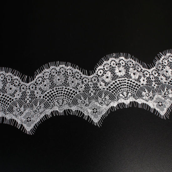 Изображение 1 Piece Polyamide Nylon Lace Trim White 300cm x 10cm