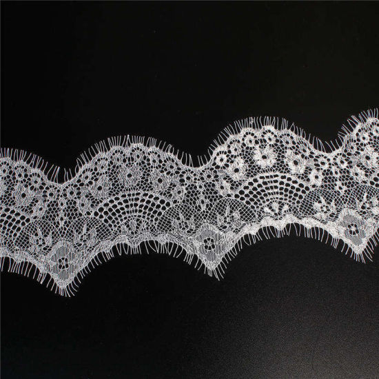 Изображение 1 Piece Polyamide Nylon Lace Trim White 300cm x 10cm