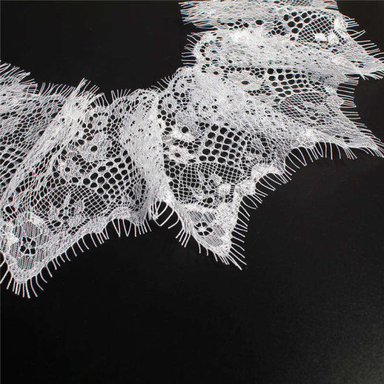 Изображение 1 Piece Polyamide Nylon Lace Trim White 300cm x 10cm