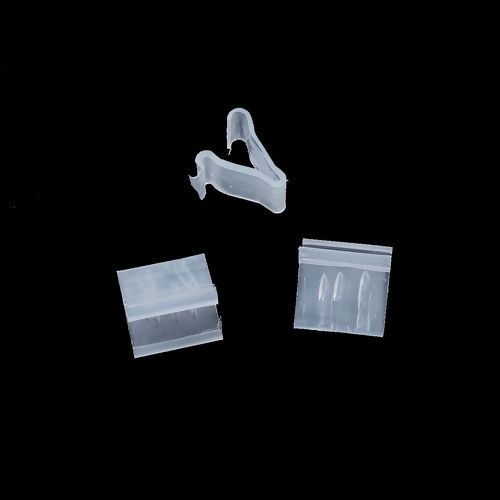 Image de Plastic Seals Stickers Labels Transparent Clear 29mm(1 1/8") x 12mm( 4/8"), 50 PCs