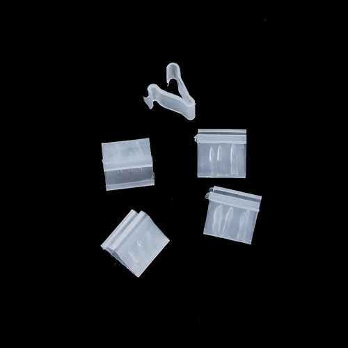Image de Clip d'Etanchéité Joints Autocollants Etiquettes Transparent 13mm x 13mm, 50 Pcs