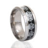 Picture of Stainless Steel Unadjustable Rings Silver Tone Black Skull 19.1mm(US Size 9.25), 1 Piece