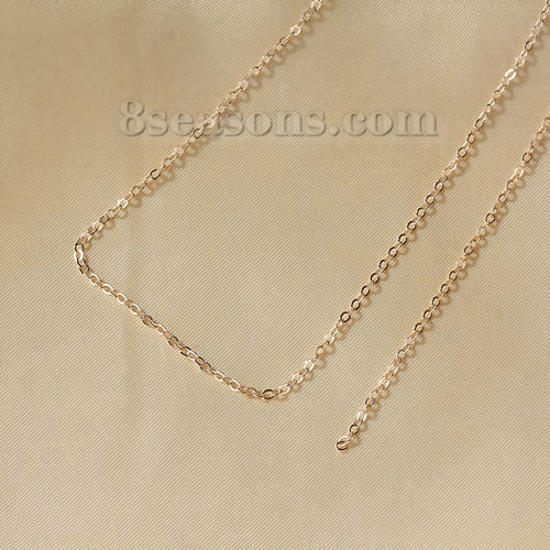Bild von Rücken Hochzeit Halskette Vergoldet Transparent Strass 70cm lang, 1 Strang