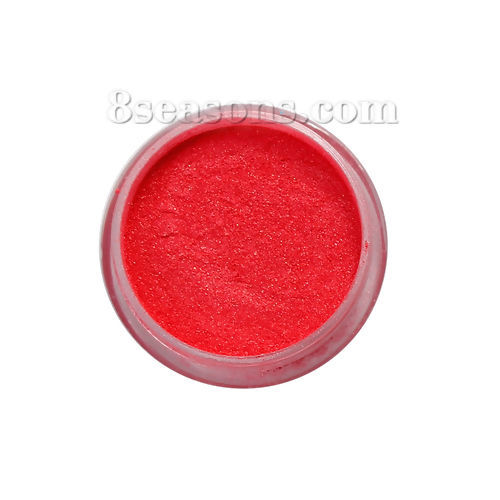 Picture of Resin Jewelry DIY Making Craft Glitter Powder Red 30mm(1 1/8") Dia., 1 Piece