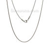 Picture of Stainless Steel Snake Chain Necklace Silver Tone 42cm(16 4/8") long, Chain Size: 1.3mm, 1 Piece