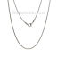 Picture of Stainless Steel Snake Chain Necklace Silver Tone 42cm(16 4/8") long, Chain Size: 1.3mm, 1 Piece