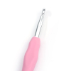 Изображение 7мм TPR Алюминиевые Крючки Для Вязания Розовый 13.9см, 2 ШТ
