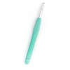 Picture of 4.5mm TPR Aluminum Crochet Hooks Green 13.9cm(5 4/8") long, 2 PCs